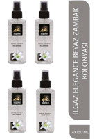 Ilgaz Elegance Beyaz Zambak Sprey Plastik Şişe Kolonya 4x150 ml