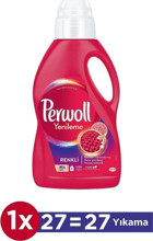 Perwoll Yenileme Renkliler İçin Konsantre 27 Yıkama Sıvı Deterjan 1.5 lt