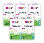 Hipp Keçi Sütlü Laktozsuz Tahılsız Organik Probiyotikli 3 Numara Devam Sütü 5x400 gr