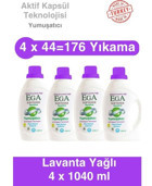 Ega Softener Sensitive Konsantre Lavanta 44 Yıkama Yumuşatıcı 4x1.4 lt