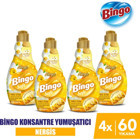 Bingo Soft Konsantre Nergis 60 Yıkama Yumuşatıcı 4x1.4 lt