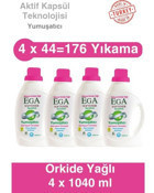 Ega Softener Sensitive Konsantre Orkide 44 Yıkama Yumuşatıcı 4x1 lt