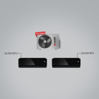 Arçelik ZM30105 24+24 30000 Btu A++ Enerji Sınıfı R32 Inverter Multi Split Duvar Tipi Klima