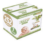 Baby Turco 7 Numara Organik Cırtlı Bebek Bezi 252'li
