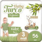 Baby Turco 3 Numara Külot Bebek Bezi 56'lı