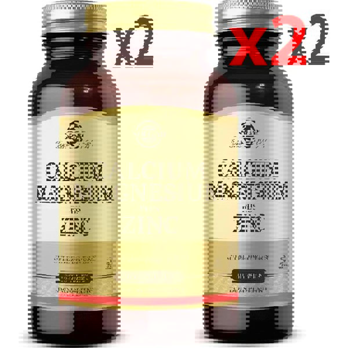 Solgar Calcium Magnesium Plus Zinc Vitamin 2x100 Tablet