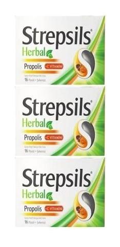 Strepsils Herbal Propolis Vitamin 3x16 Tablet