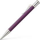 Faber-Castell Graf Von Guilloche Rodyum Tek Renkli 0.7 mm Mavi Tükenmez Kalem