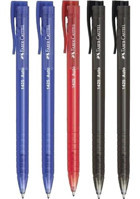 Faber-Castell 1425 Auto Plastik 3 Renkli 1.0 mm Çok Renkli 5'li Tükenmez Kalem