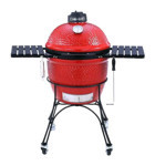 Kamado Joe Classic I Kömürlü Dumansız Bacalı Kapaklı Yuvarlak Tekerlekli Ayaklı Mangal