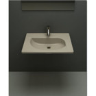 Bocchi Taormina Arch Tekli 65 cm Seramik Tezgah Üstü Dikdörtgen Lavabo Bej