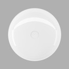 Lucco Lucente Tekli 43 cm Seramik Tezgah Üstü Oval Lavabo Beyaz