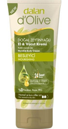 Dalan Zeytinyağlı Tüm Ciltler İçin Organik Vegan Parfümsüz El ve Vücut Kremi 75 ml
