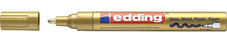 Edding 750 Doldurulabilir Silinebilir Altın Tahta Kalemi