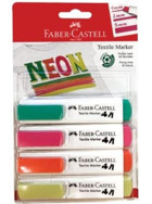 Faber-Castell Neon 4'lü Doldurulabilir Silinebilir Renkli Tahta Kalemi Seti