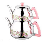 Özkent K-314 Mini Çelik Çaydanlık Pembe