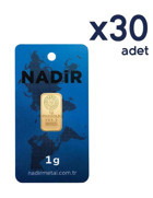 Nadir Gold 24 Ayar 30x1 gr Gram Altın