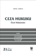Adalet Yayınevi Ceza Hukuku Özel Hükümler 21. Baskı / M. Emin Artuk, Ahmet Gökcen / / Eylül 2024