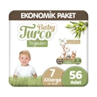 Baby Turco Doğadan XXLarge 6 Numara Cırtlı Bebek Bezi 2x28 Adet