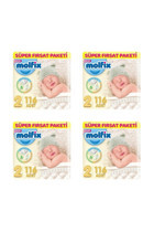 Molfix Mini 2 Numara Göbek Oyuntulu Cırtlı Bebek Bezi 4x116 Adet