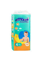 Jenny & Willy Kremli Maxi 4 Numara Cırtlı Bebek Bezi 44 Adet