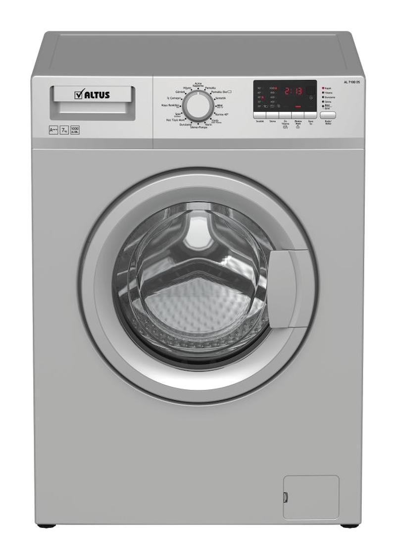 Altus AL 7100 DS 7 kg 1000 Devir Gümüş Solo Çamaşır Makinesi