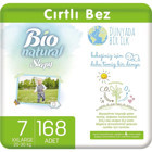 Sleepy Bio Natural 7 Numara Organik Cırtlı Bebek Bezi 168 Adet