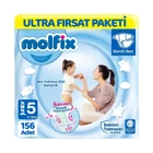 Molfix Junior 5 Numara Cırtlı Bebek Bezi 2x78 Adet