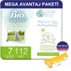 Sleepy Bio Naturel 7 Numara Organik Cırtlı Bebek Bezi 112 Adet
