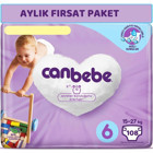 Canbebe Extra Large Aylık Fırsat 6 Numara Bantlı Bebek Bezi 108 Adet