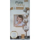 Pure Baby Organik 6 Numara Organik Cırtlı Bebek Bezi 48 Adet