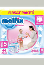Molfix Süper Yumuşak 5 Numara Külot Bebek Bezi 44 Adet