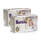 Bumble İkiz Paket Mini 2 Numara Cırtlı Bebek Bezi 2x44 Adet