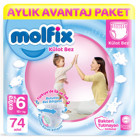 Molfix Extra Large 6 Numara Külot Bebek Bezi 74 Adet