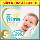 Prima Premium Care 5 Numara Göbek Oyuntulu Cırtlı Bebek Bezi