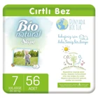 Sleepy Bio Natural 7 Numara Organik Cırtlı Bebek Bezi 56 Adet
