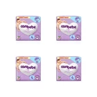 Canbebe Jumbo Paket 4 Numara Bantlı Bebek Bezi 4x30 Adet