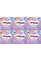 Canbebe 4 Numara Bantlı Bebek Bezi 6x30 Adet