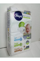 Sleepy Natural Ultra Hassas Yenidoğan 1 Numara Organik Cırtlı Bebek Bezi 42 Adet