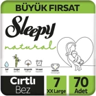 Sleepy XXLarge Büyük Fırsat 7 Numara Organik Cırtlı Bebek Bezi
