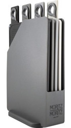 4'lü Kesme Tahtası SETI-20,5X14,5 cm Kaymaz ve Standlı Tasarım