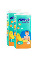 Jenny & Willy Kremli Maxi 4 Numara Cırtlı Bebek Bezi 88 Adet