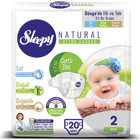 Sleepy Natural Ultra Hassas 2 Numara Organik Cırtlı Bebek Bezi 20 Adet