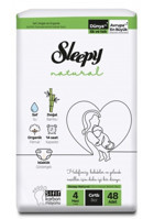 Sleepy Natural 4 Numara Organik Cırtlı Bebek Bezi 52 Adet