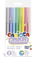 Carioca Pastel Süper Yıkanabilir 8’li Keçeli Boya Kalemi 43032