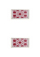 Porland Morocco 04Ap018781 Desenli 2 Parça 2 Kişilik Porselen Kahvaltı Takımı Bordo