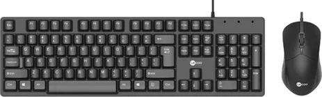 Lenovo Lecoo CM101 USB Kablolu Türkçe Q Klavye& Mouse Set Siyah