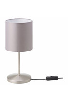 Ikea Ingared Gri Tekli Kumaş Tek Ayak Abajur Gri