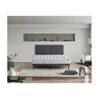 Niron Yatak Pocket 140 x 190 cm Yataklı Başlıklı Çift Kişilik Baza Seti Antrasit