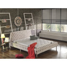 Niva Baza Chester 160 x 200 cm Başlıklı Çift Kişilik Baza Seti Krem